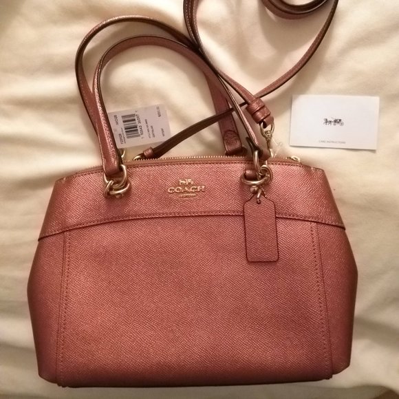 Coach Mini Brooke in Metallic Pink NWT - Picture 1 of 8